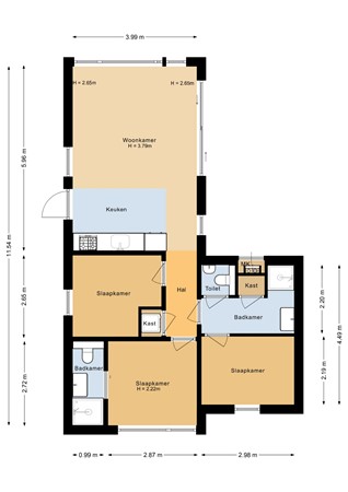 Floorplan - Zeedijk 24-949, 4504 PN Nieuwvliet